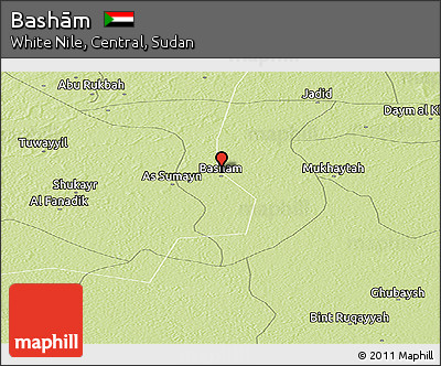 Physical Panoramic Map of Bashām
