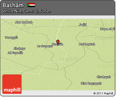 Physical Panoramic Map of Bashām