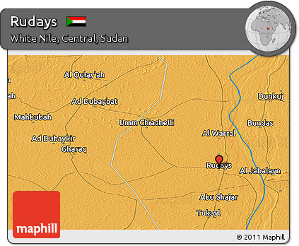 Political Panoramic Map of Rudays