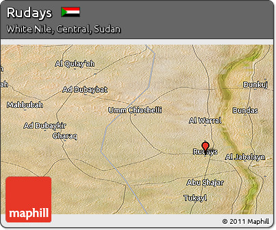 Satellite Panoramic Map of Rudays
