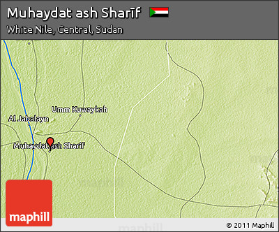 Physical 3D Map of Muhaydat Ash Sharīf