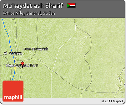 Physical 3D Map of Muhaydat Ash Sharīf