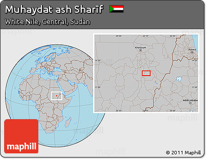 Gray Location Map of Muhaydat Ash Sharīf