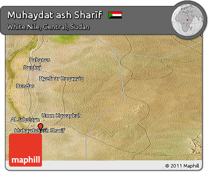 Satellite Panoramic Map of Muhaydat Ash Sharīf
