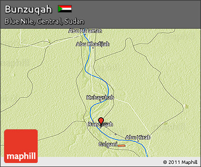 Physical 3D Map of Bunzuqah