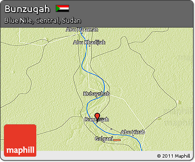 Physical 3D Map of Bunzuqah