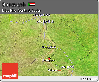 Satellite 3D Map of Bunzuqah