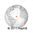 Outline Map of the Area around 12° 42' 56" N, 35° 37' 30" W, rectangular outline