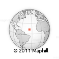 Outline Map of the Area around 12° 42' 56" N, 37° 19' 30" W, rectangular outline