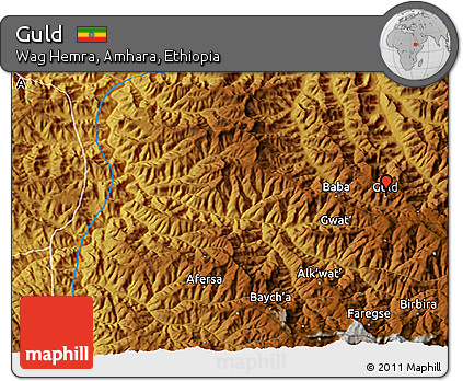 Physical 3D Map of Guld