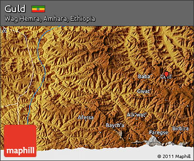 Physical 3D Map of Guld