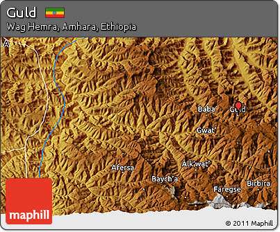 Physical 3D Map of Guld