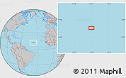 Gray Location Map of the area around 12° 42' 56" N, 38° 10' 29" W
