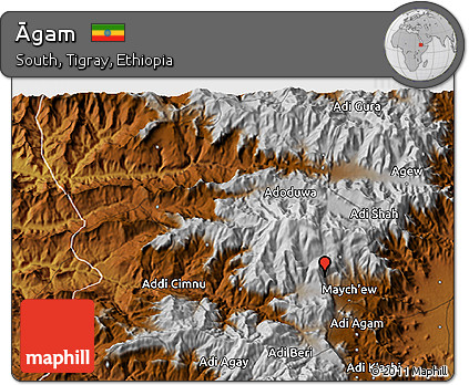 Physical 3D Map of Āgam