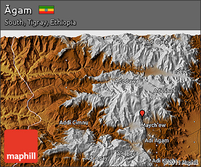 Physical 3D Map of Āgam