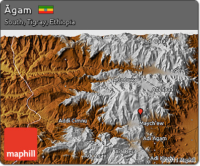 Physical 3D Map of Āgam