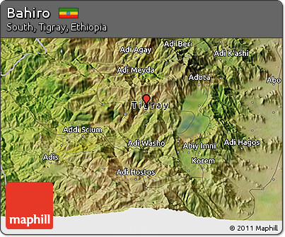 Satellite 3D Map of Bahiro
