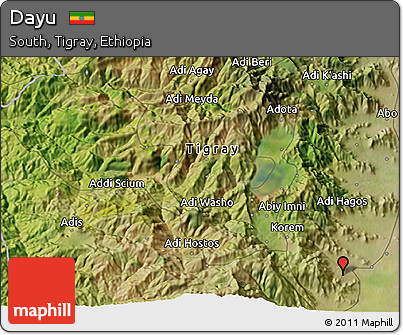 Satellite 3D Map of Dayu
