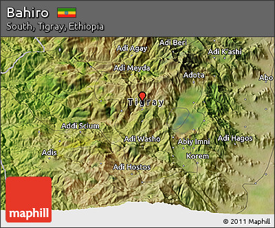 Satellite 3D Map of Bahiro