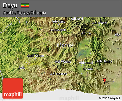 Satellite 3D Map of Dayu