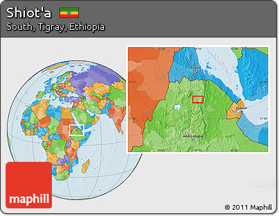 Political Location Map of Shiot'a