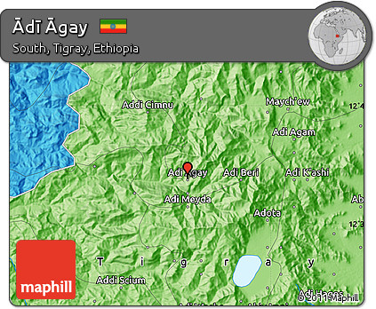 Political Map of Ādī Āgay