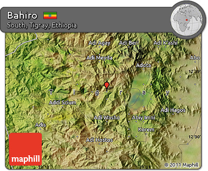 Satellite Map of Bahiro