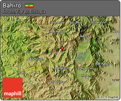 Satellite Map of Bahiro