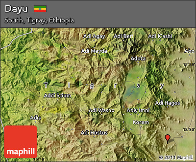 Satellite Map of Dayu