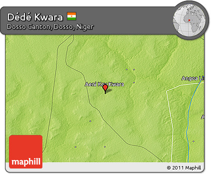 Physical 3D Map of Dédé Kwara