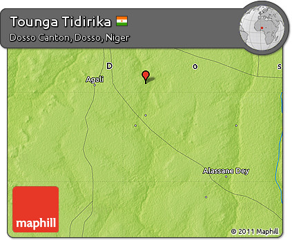 Physical Map of Tounga Tidirika