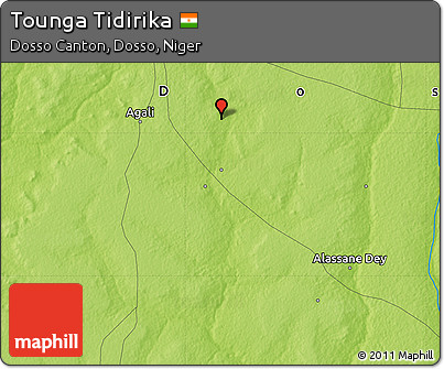 Physical Map of Tounga Tidirika
