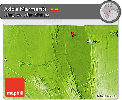 Physical 3D Map of Adda Marmariti