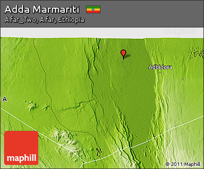 Physical 3D Map of Adda Marmariti