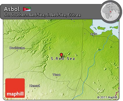 Physical 3D Map of Asbol