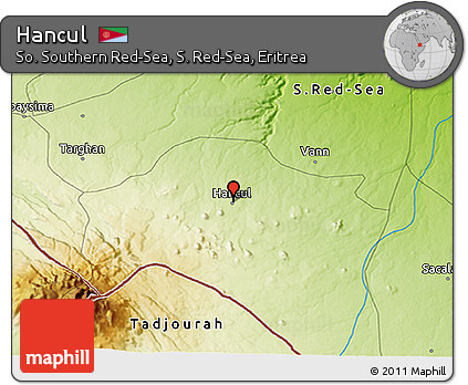 Physical 3D Map of Hancul
