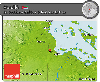 Physical 3D Map of Harsīlē