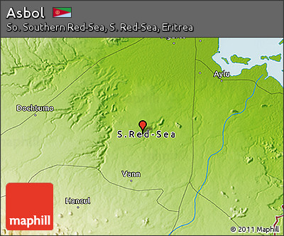 Physical 3D Map of Asbol