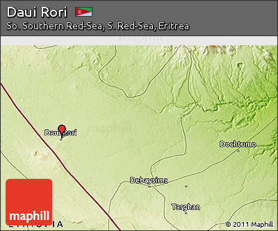 Physical 3D Map of Daui Rori
