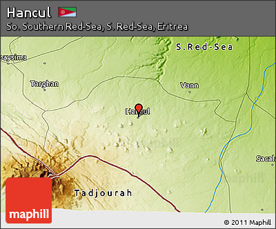 Physical 3D Map of Hancul