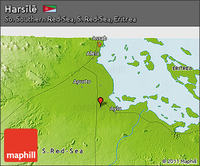 Physical 3D Map of Harsīlē