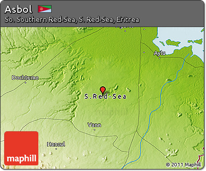 Physical 3D Map of Asbol