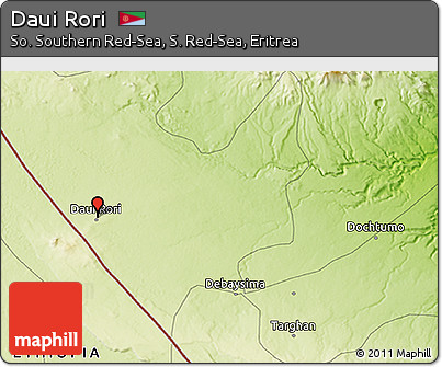 Physical 3D Map of Daui Rori