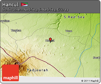 Physical 3D Map of Hancul