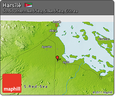 Physical 3D Map of Harsīlē
