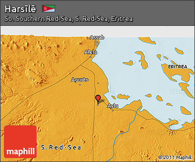 Political 3D Map of Harsīlē