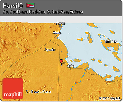 Political 3D Map of Harsīlē