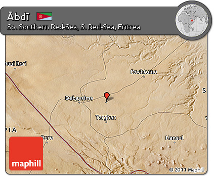 Satellite 3D Map of Ābdī