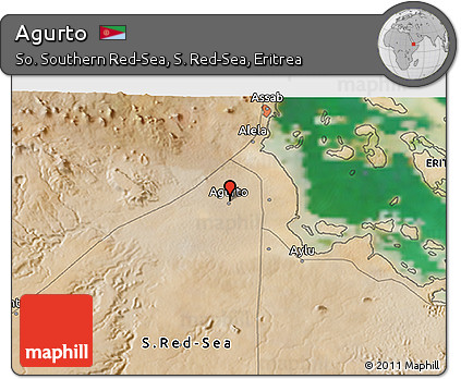 Satellite 3D Map of Agurto