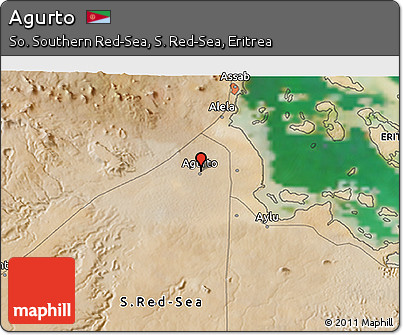 Satellite 3D Map of Agurto